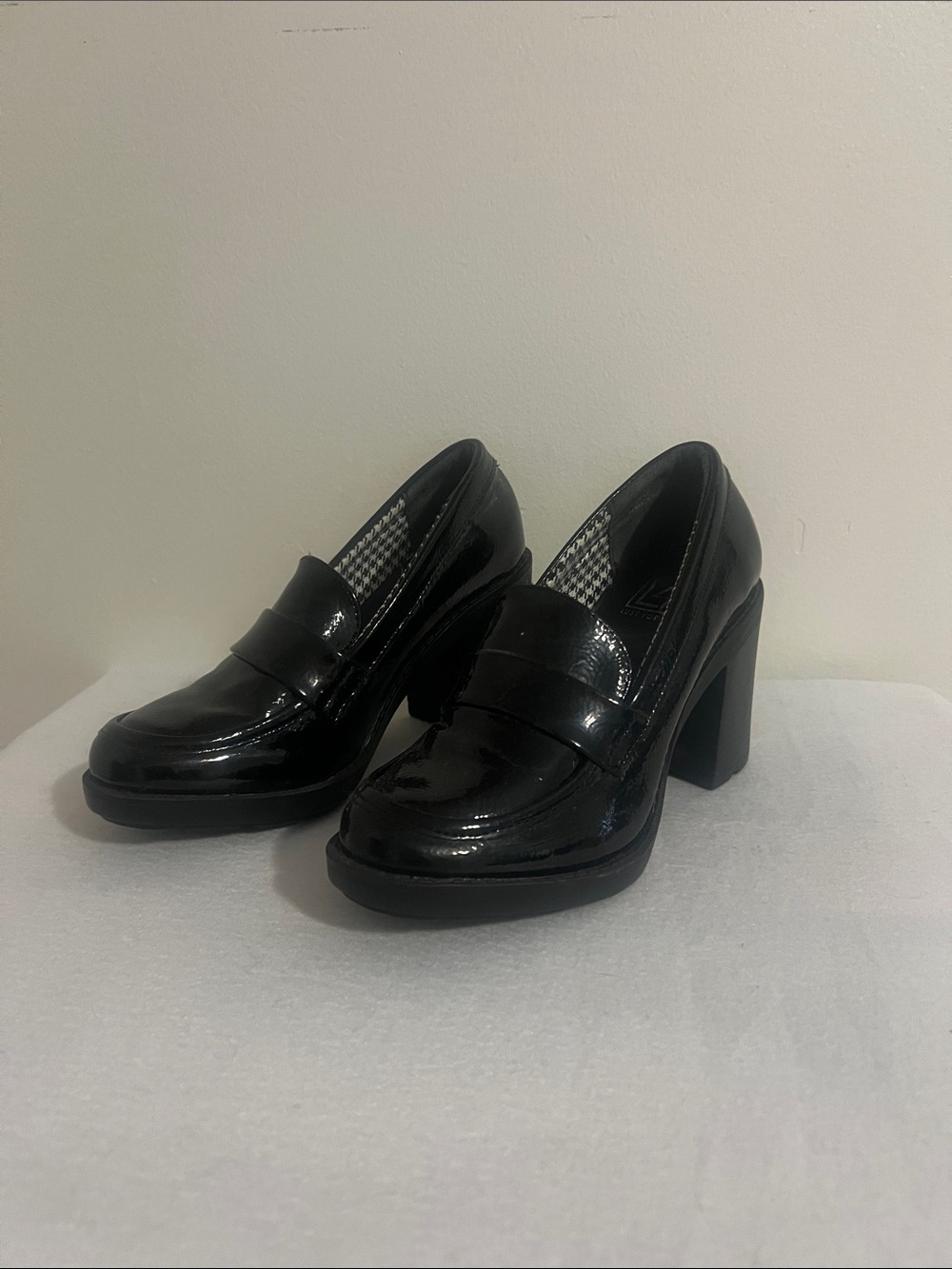 LFL by Lust for Life Black Patent Platform Loafers